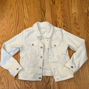 Cat and Jack White Denim Jacket